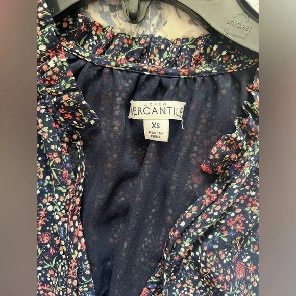 J.crew Mercantile floral light weight mini summer dress size XS - Picture 3 of 7